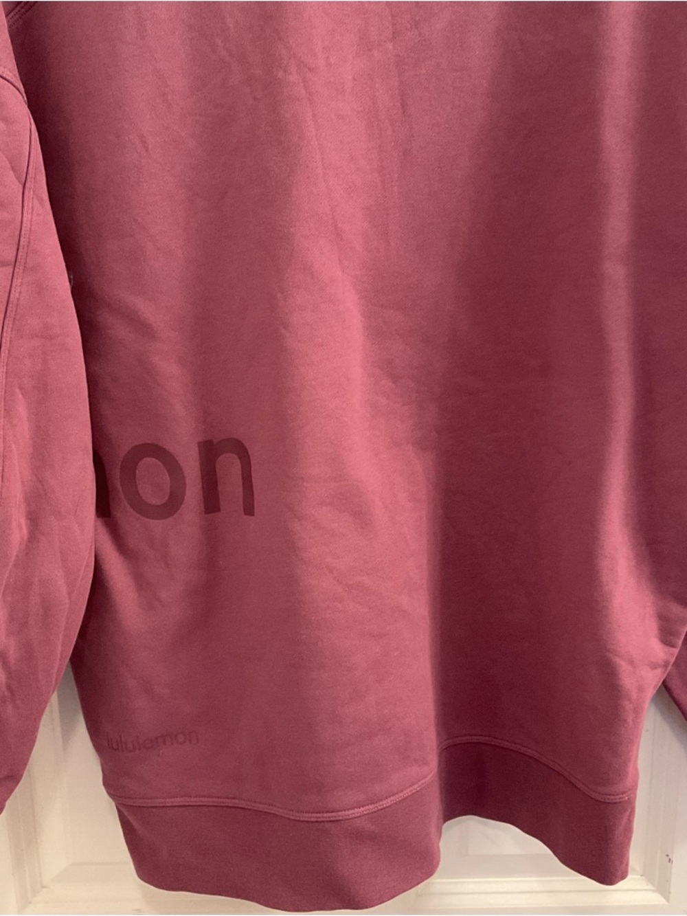 Lululemon Perfectly Oversized Crew Graphic - Size 4 - Vintage Plum - Picture 7 of 7